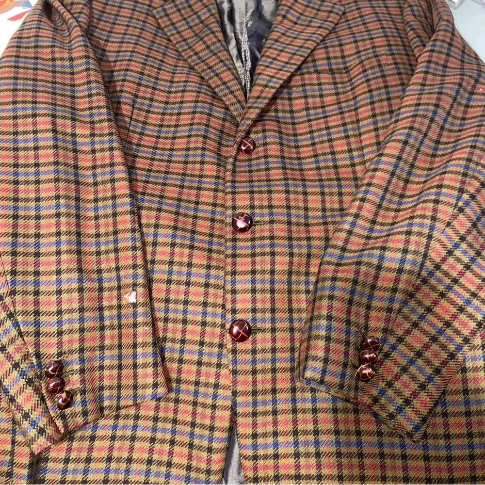 Brioni Wilkes Bashford Blazer Mens 44L Sports Coat Jacket Wool Italy *Flaw